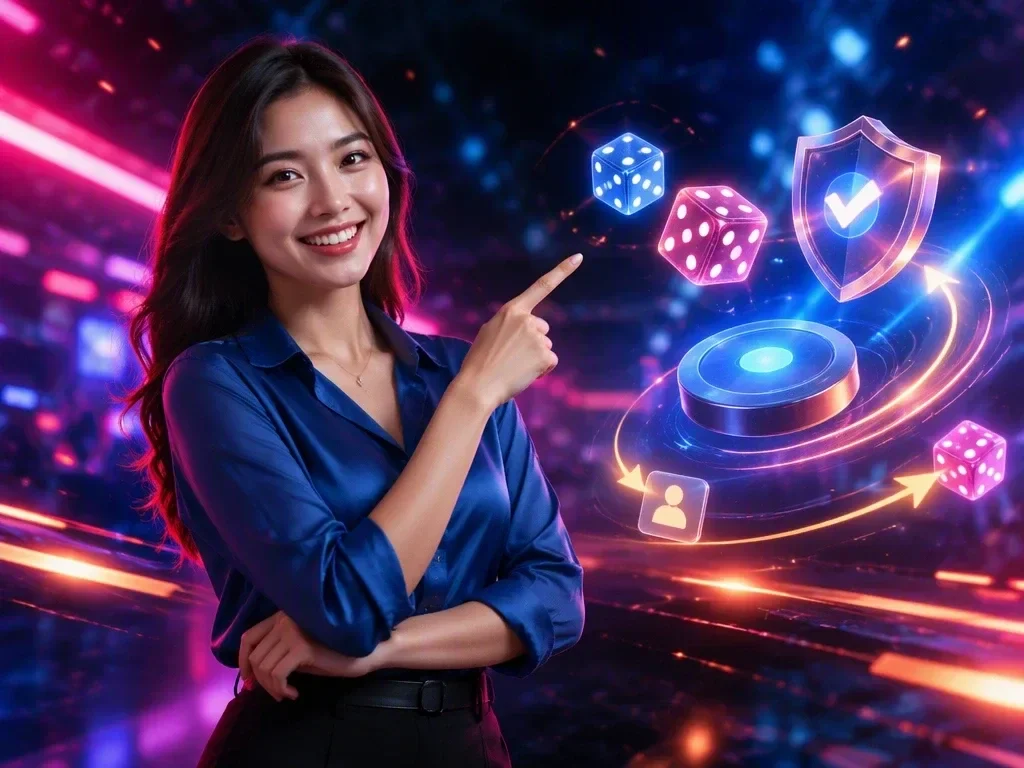 Mạng lưới các nút kết nối phát sáng hội tụ về một trung tâm biểu tượng cho sự minh bạch của dịch vụ