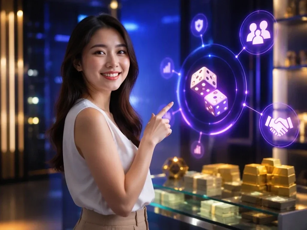 Minh họa tiêu chí kiểm chứng uy tín với khiên bảo mật và các huy hiệu xác minh